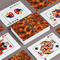 Fire Playing Cards - Front & Back View