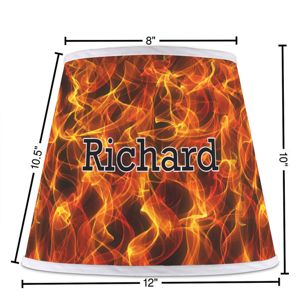 Fire Poly Film Empire Lampshade - Dimensions