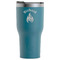 Fire RTIC Tumbler - Dark Teal - Front