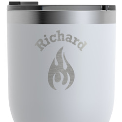 Fire RTIC Tumbler - White - Engraved Front & Back (Personalized)