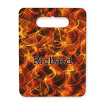 Fire Rectangular Trivet with Handle (Personalized)