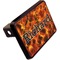 Fire Rectangular Car Hitch Cover w/ FRP Insert (Angle View)
