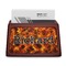 Fire Red Mahogany Business Card Holder - Straight