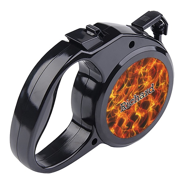Fire Retractable Dog Leash - Angle