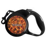 Fire Retractable Dog Leash - Large (Personalized)
