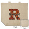 Fire Reusable Cotton Grocery Bag - Front & Back View