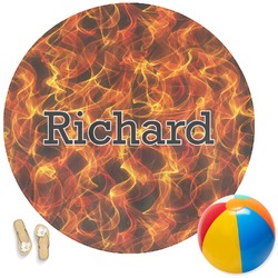 Fire Round Beach Towel (Personalized)