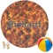 Fire Round Beach Towel (Personalized)