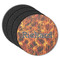 Fire Round Coaster Rubber Back - Main