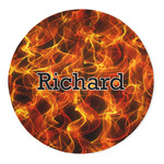 Fire 5' Round Indoor Area Rug (Personalized)
