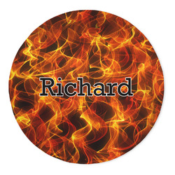 Fire 5' Round Indoor Area Rug (Personalized)