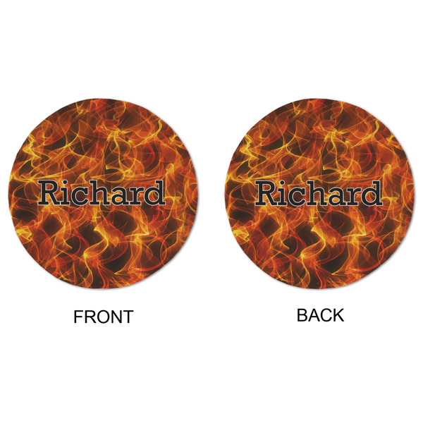 Fire Round Linen Placemats - APPROVAL (double sided)