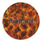 Fire Round Linen Placemat - Single Sided (Personalized)