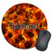 Fire Round Mouse Pad