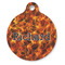 Fire Round Pet ID Tag - Large - Front