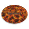 Fire Round Stone Trivet - Angle View