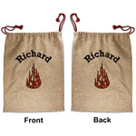 Fire Santa Sack - Front & Back (Personalized)