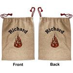 Fire Santa Sack - Front & Back (Personalized)