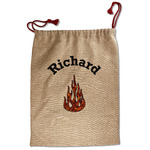 Fire Santa Sack - Front (Personalized)