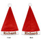 Fire Santa Hat - Front & Back (Personalized)