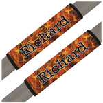 Fire Seat Belt Covers (Set of 2) (Personalized)