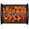 Fire Black Wooden Tray - Large (Personalized)