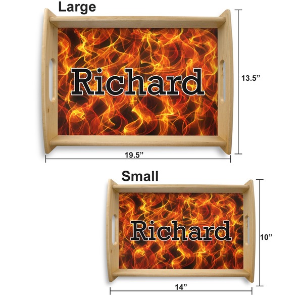 Fire Serving Tray Wood Sizes
