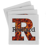 Fire Absorbent Stone Coasters - Set of 4 (Personalized)