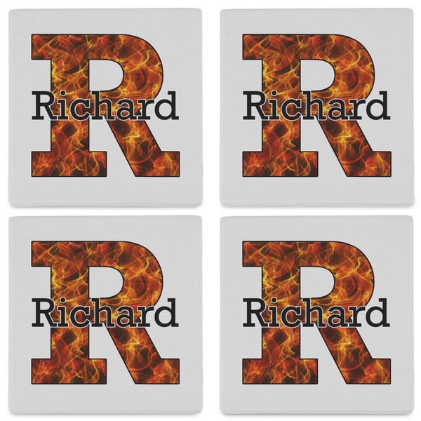 Fire Set of 4 Sandstone Coasters - See All 4 View