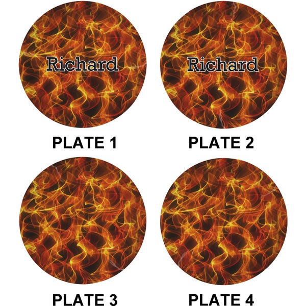 Fire Set of Lunch / Dinner Plates (Approval)