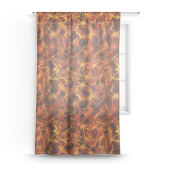 Fire Sheer Curtain - 50"x84"