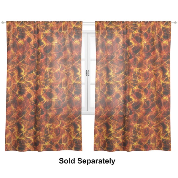 Fire Sheer Curtains