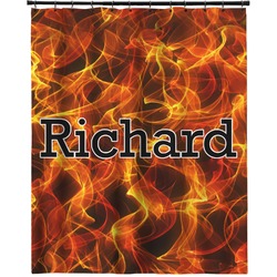 Fire Extra Long Shower Curtain - 70"x84" (Personalized)