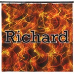 Fire Shower Curtain - Custom Size (Personalized)