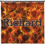 Fire Shower Curtain - Custom Size (Personalized)