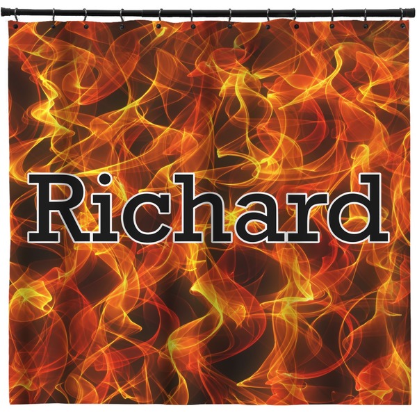 Custom Fire Shower Curtain - Custom Size (Personalized)