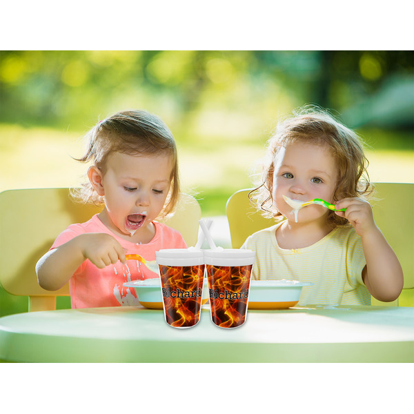 Fire Sippy Cups w/Straw - LIFESTYLE