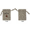 Fire Small Burlap Gift Bag - Front Approval