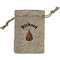 Fire Small Burlap Gift Bag - Front