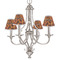 Fire Small Chandelier Shade - LIFESTYLE (on chandelier)
