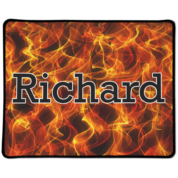 Custom Fire Large Gaming Mouse Pad - 12.5" x 10" (Personalized)