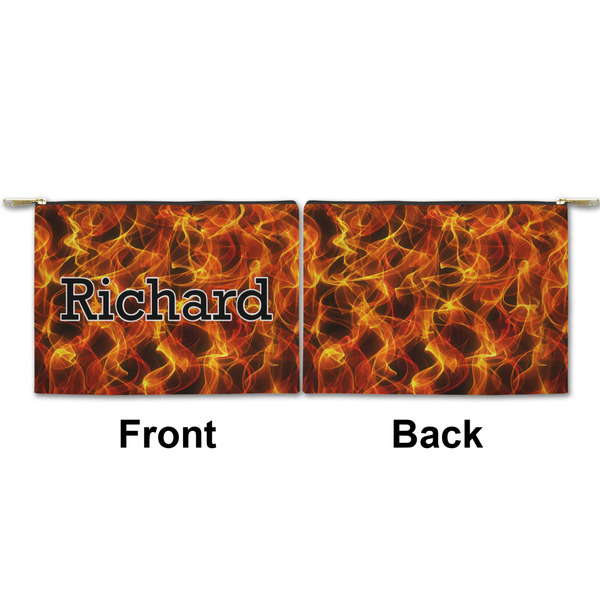 Fire Small Zipper Pouch Approval (Front and Back)