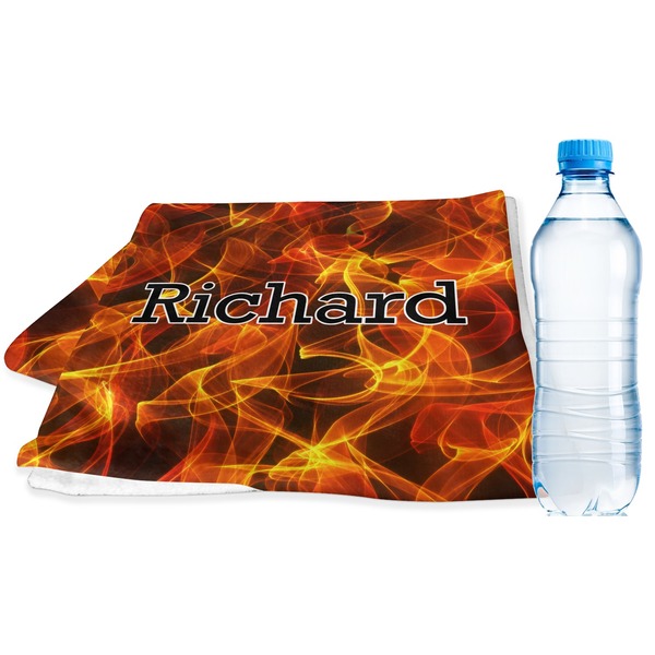 Custom Fire Sports & Fitness Towel (Personalized)