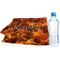 Fire Sports Towel Folded with Water Bottle