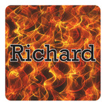 Fire Square Decal - XLarge (Personalized)
