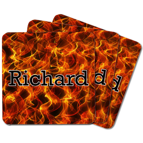 Fire Square Fridge Magnet - MAIN