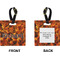 Fire Square Luggage Tag (Front + Back)