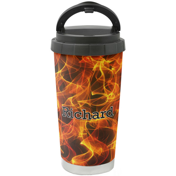 Custom Fire Stainless Steel Coffee Tumbler (Personalized)