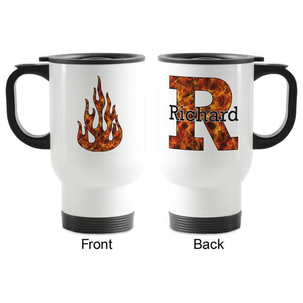Fire Stainless Steel Travel Mug with Handle - Apvl