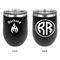 Fire Stainless Wine Tumblers - Black - Double Sided - Approval